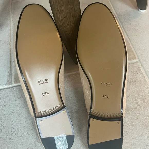 Gucci Princetown Beige Mules Summer Denim NIB - Picture 7 of 10